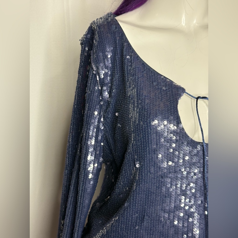 NWT Navy Sequin Top by Wild Fable - Picture 8 of 11